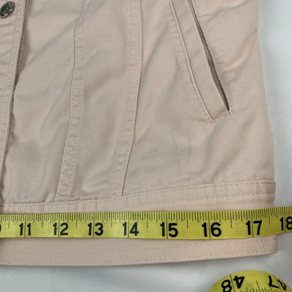 Vtg Lauren Jeans Co Ralph Lauren Bashful Pink Trucker Denim Jacket Small - Picture 12 of 16
